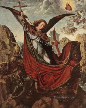 Retablo de San Miguel Gerard David Pinturas al óleo